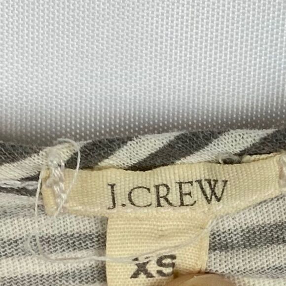 J. CREW Sequined Striped Button-Up Tank Top, - Picture 4 of 4